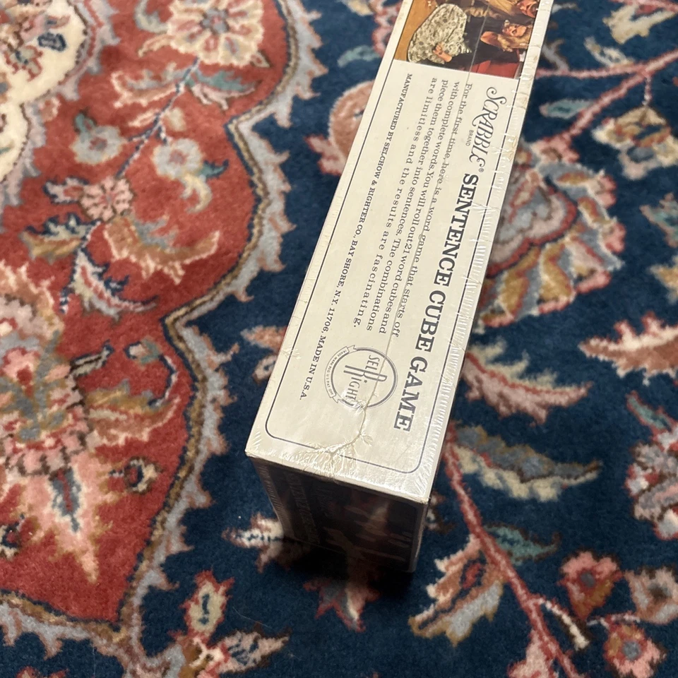 Vintage Scrabble Sentence Cube Game 1971 Selchow & Righter New Sealed - Image 3 of 4