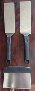 Blackstone stainless steel long spatulas and scraper