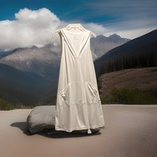 Vestido de tenis blanco para mujer Nike XL talla regular poliéster ropa deportiva