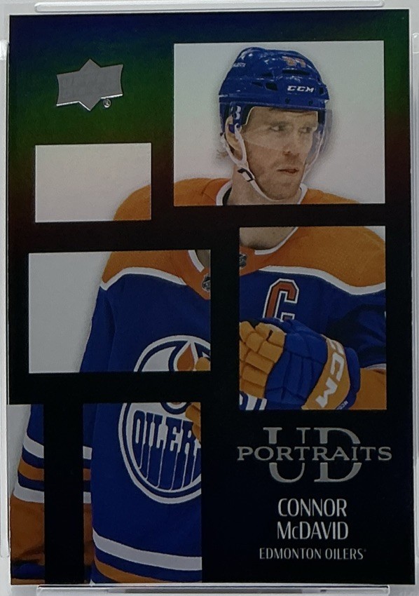 Connor McDavid PSA 10-  2024 Upper Deck-UD Portraits ‘Black’-Oilers, McJesus view 5