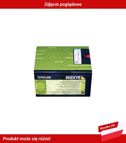 80C2XYE Lexmark Cx510De WkłAd Z Tonerem ŻółTy-image