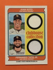JUAN SOTO/FERNANDO TATIS (1/1 First Print 01/74)(DUAL JERSEY RELIC)2023 Heritage