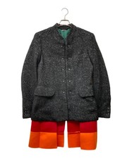 COMME des GARCONS HOMME PLUS Hem felt tweed jacket PJ-J009 Blasck Japan