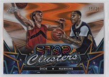 2023-24 Topps Cosmic Chrome Orange Galactic Refractor 15/25 Jordan Hawkins v9t