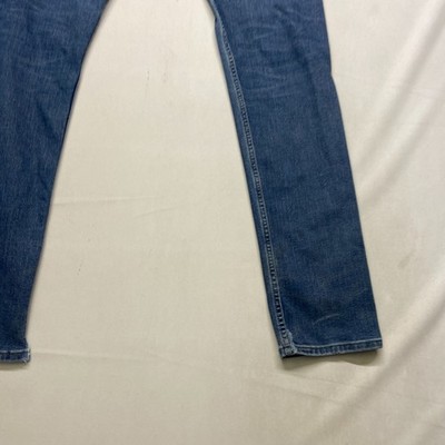 Denizen Levi's 208 Regular Taper Jeans Mens 29x32 Blue Denim Distressed  Zip-Fly