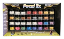 Jacquard Pearl Ex Pigment 32 Color Set Powder for Epoxy Resin, Watercolors, Call