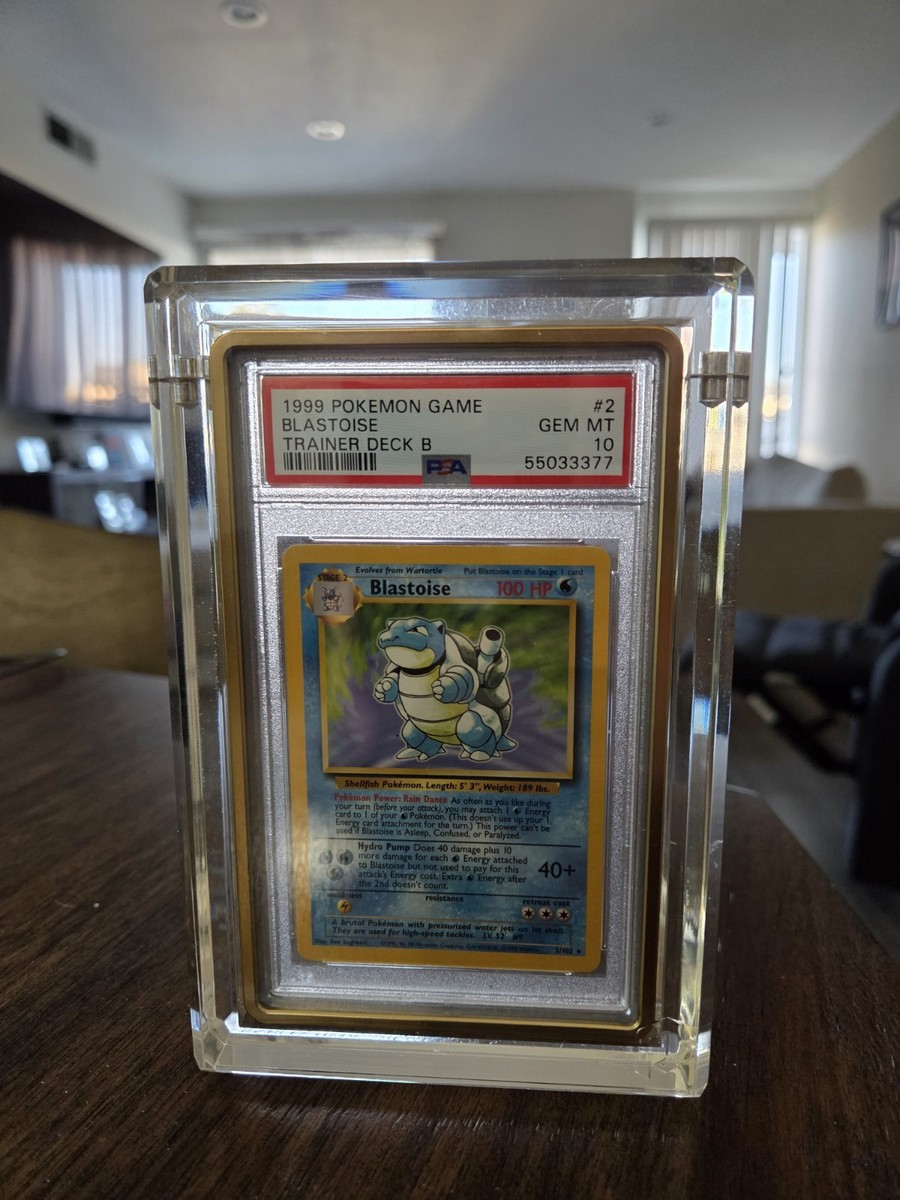 PSA 10 Gem Mint Blastoise Trainer Deck B - Red Back | eBay
