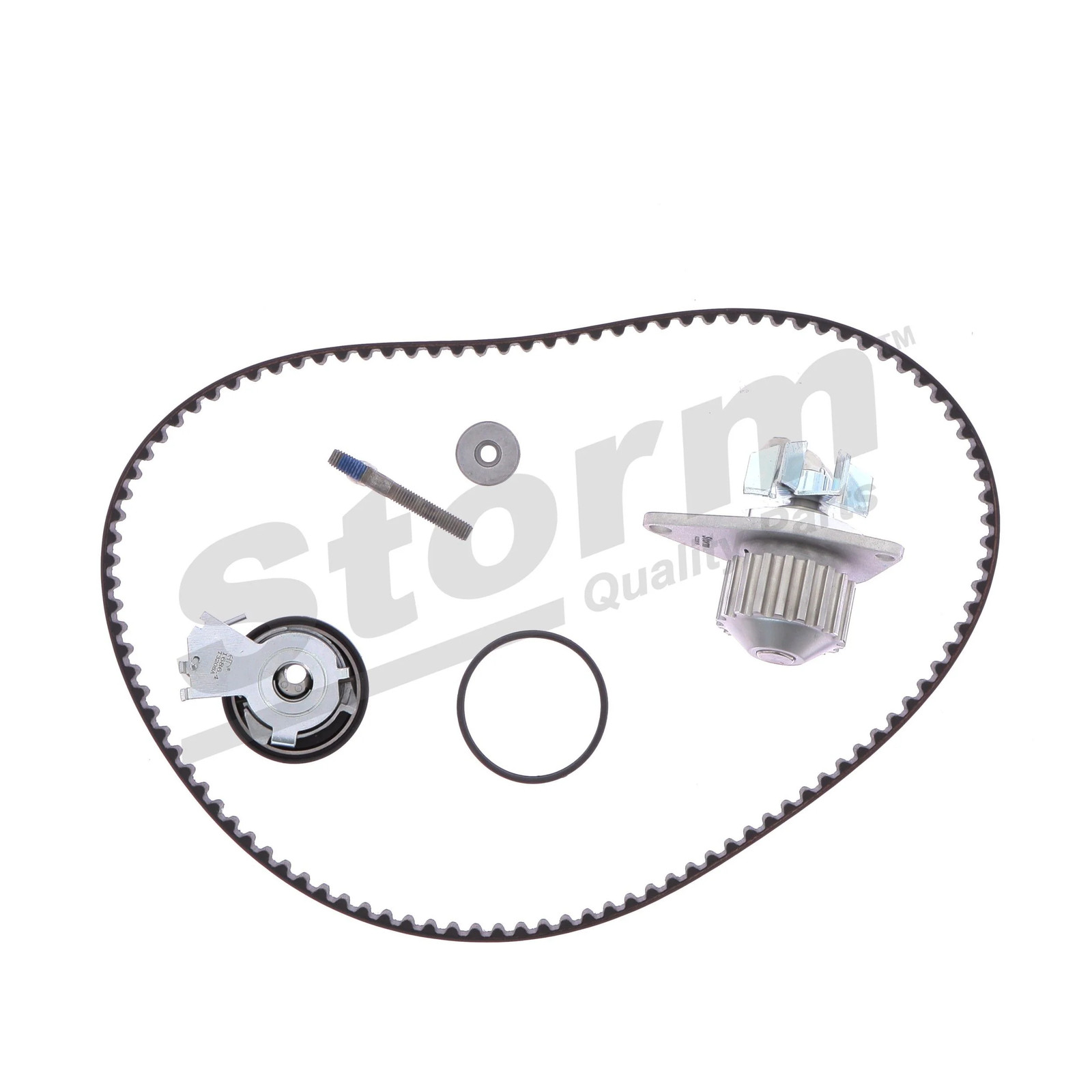 Kit distribution et pompe à eau pour moteur PSA 1.4i de 2001 à 2008 référence 104D 71776090