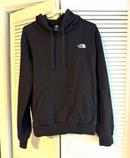 The North Face Men's Black Pullover Hoodie w/ Pockets Logo Drawstring Size M