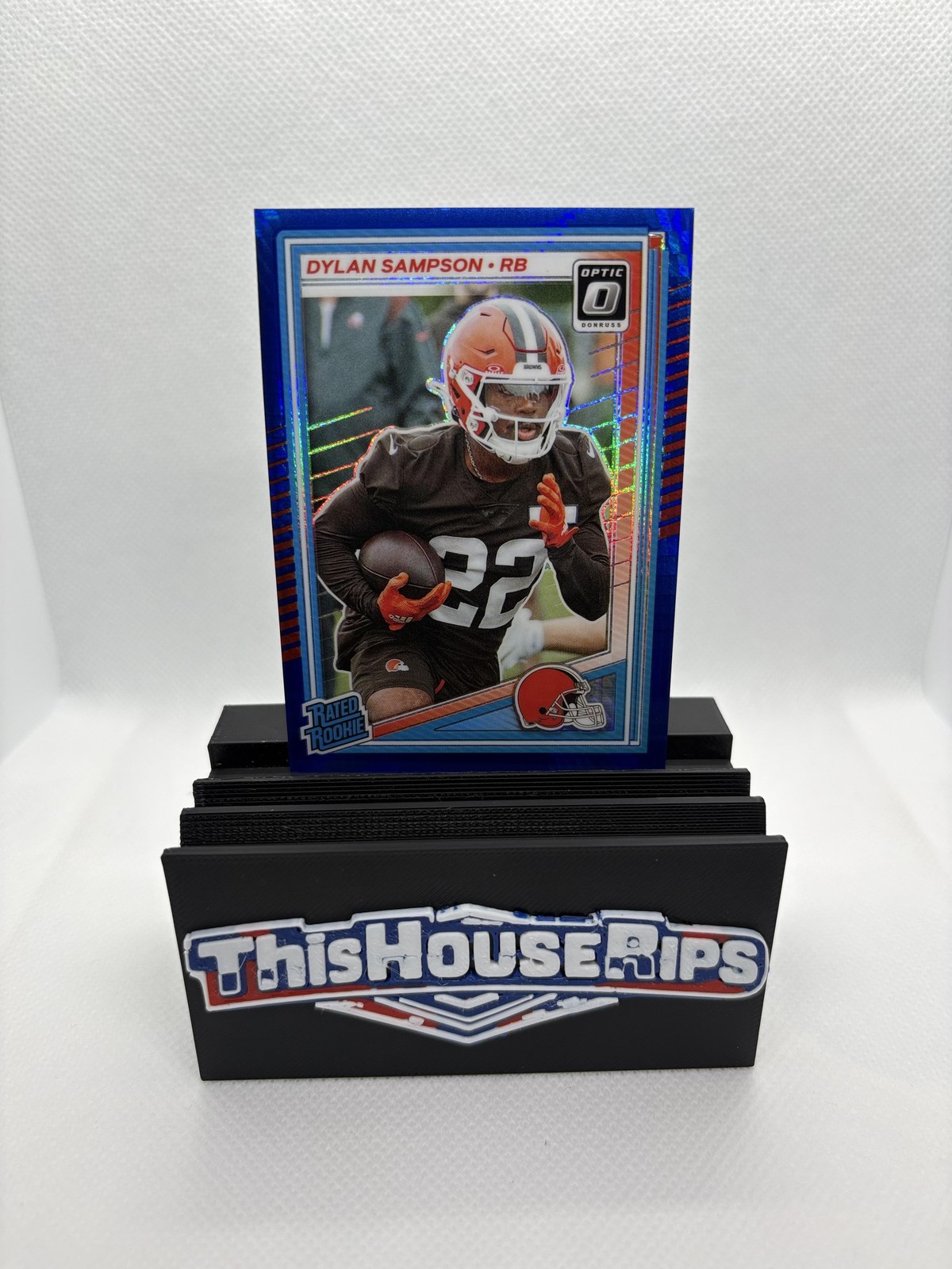 2025 Donruss Optic #238 Dylan Sampson Blue Hyper