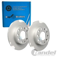 2X RAP Bremsscheiben Ø245Mm Voll Hinten Passend FüR Audi A4 Seat Exeo | R-D0576C