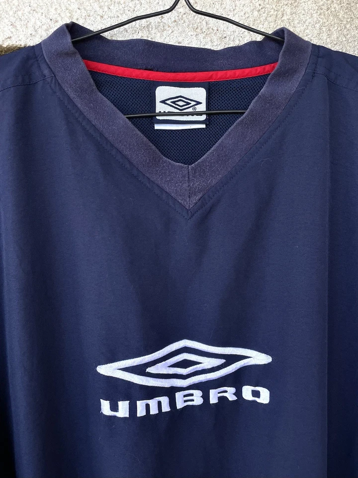 Vintage 90s Umbro Embroidered Logo Baggy Jacket Windbreaker Sweatshirt Size XL - Image 3 of 4