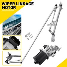 Image of Front Windscreen Wiper Motor & Linkage Rhd For Renault Clio Mk4 2012-2021 Metal
