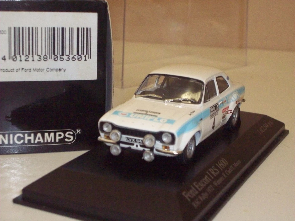 Minichamps 1/43 FORD ESCORT I RS1600 RAC Rally 1972 Clark/Mason 400728104 2544pc - Immagine 2 di 4