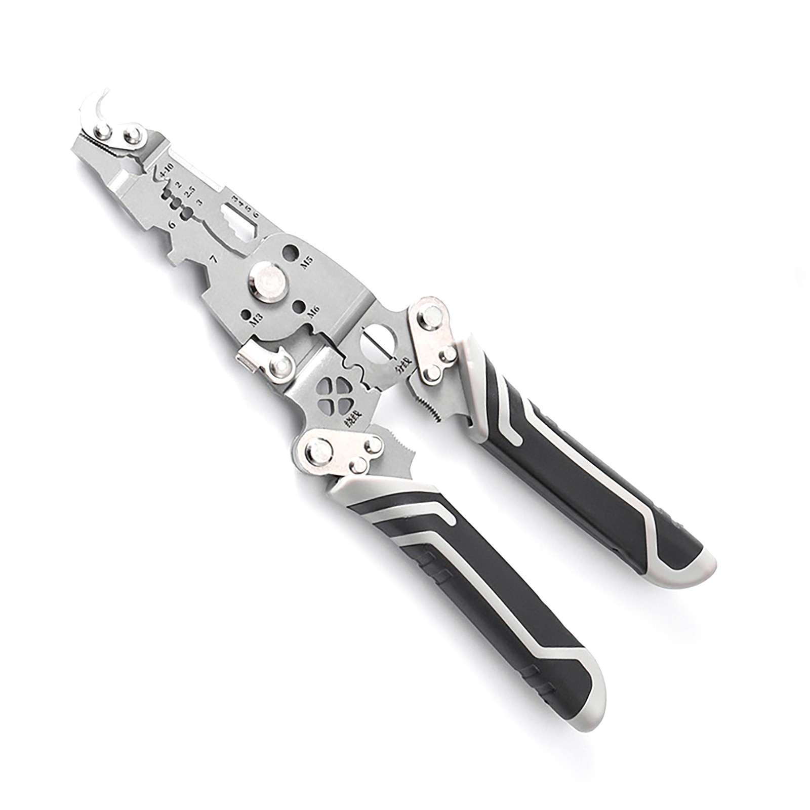 18 in 1 Foldable Crimper Cable Cutter Pliers Wire Stripper Multifunctional Tool