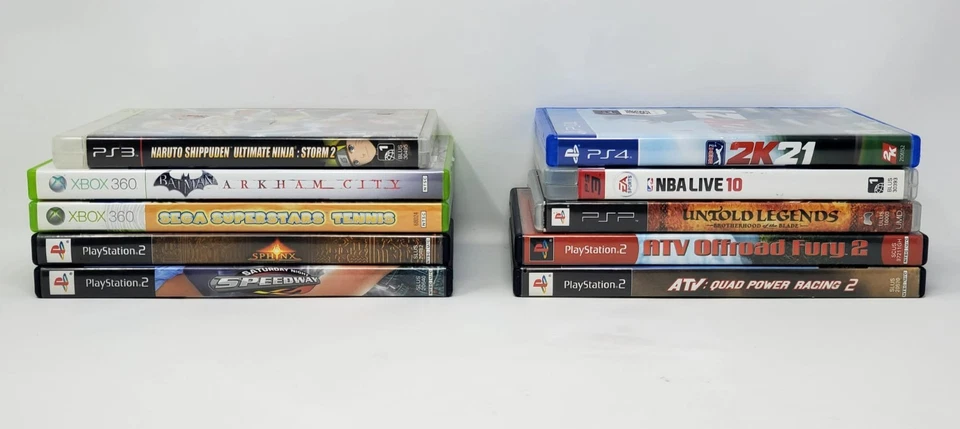 Lot of 10 PSP, PS4, Xbox, PS2, PS3 Games (Batman, Naruto, Sonic..) TESTED - Image 3 of 4