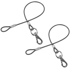Chew Proof Dog Leash - 2Pack Metal Cable Lead,No Tangle Multiple Dog Leashes ...