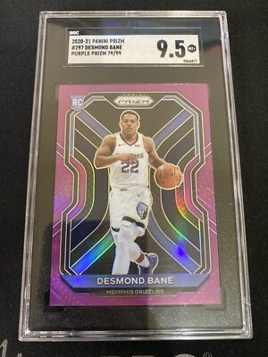 2020-21 Panini Prizm - Desmond Bane #297 Purple Prizm /99 (RC) for