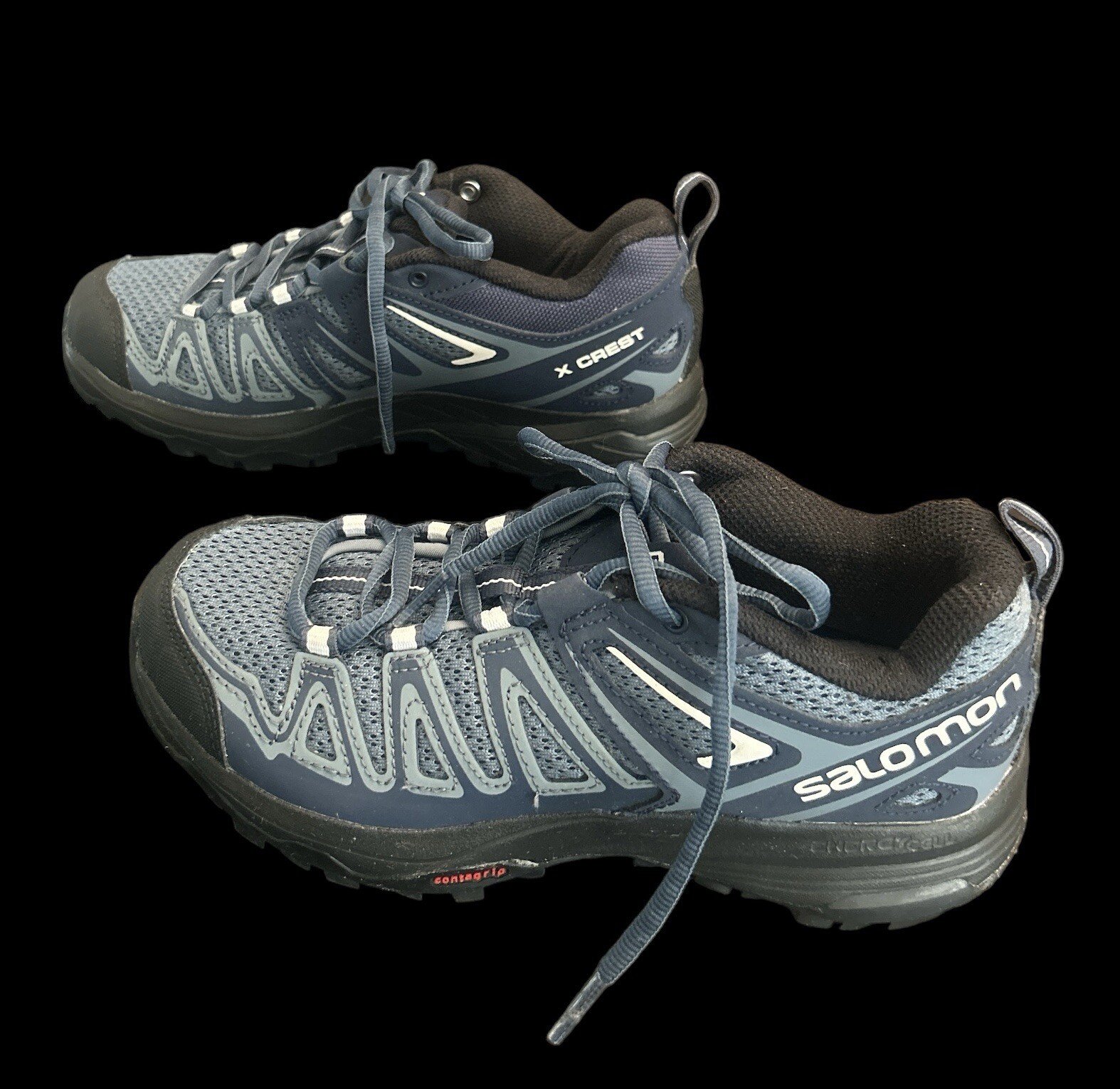 Salomon donna X Crest scarpe da trekking basse tempo tempestoso blu indaco 5 5