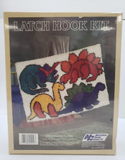National Yarn Crafts 1986 Dinosaur Latch Hook Kit R868 NEW 