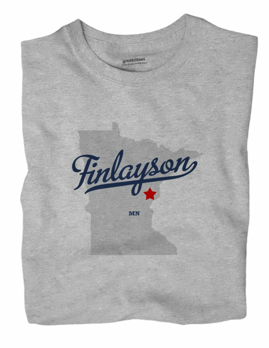 Finlayson Minnesota MN TShirt MAP eBay