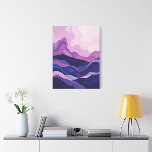 Abstract Minimalist landscape rolling hills print Matte Canvas, Stretched, 1.25" - Picture 16 of 25