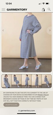 ichi antiquities dress Striped Waffle- new without tags one size