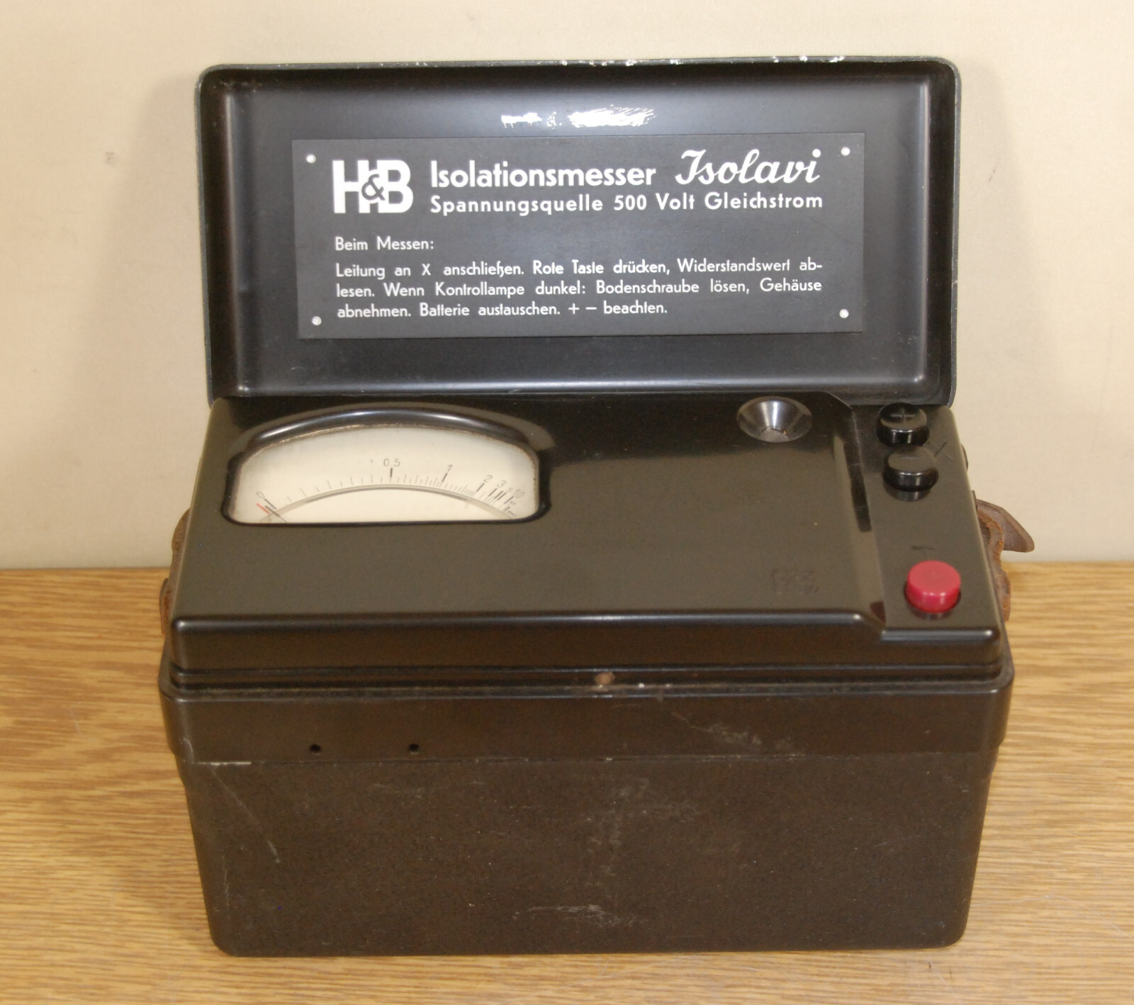 HARTMANN & BRAUN ISOLATIONSMESSER ISOLAVI bis 500V Gleichstrom eBay