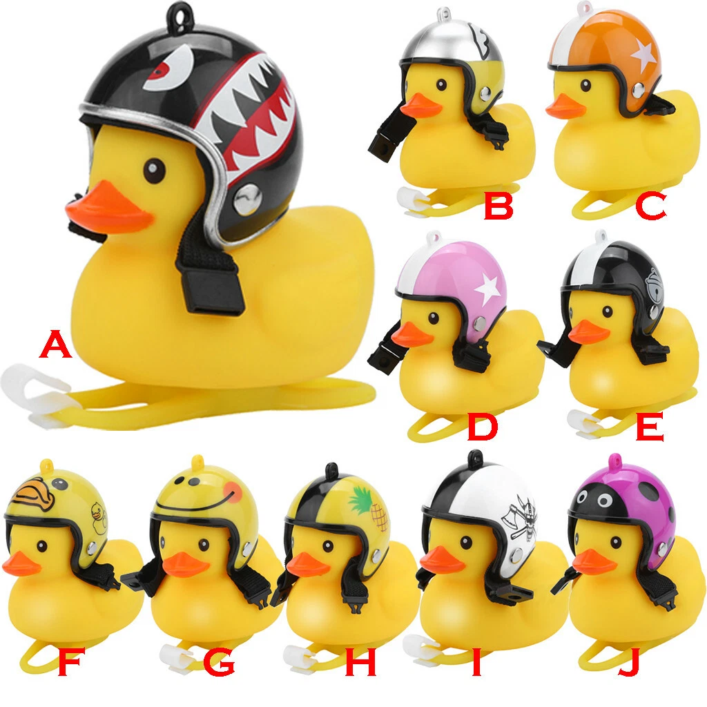 For Bike Bell Light Shining Rubber Duck Bicycle Bells Motorcycle Horn Handlebar