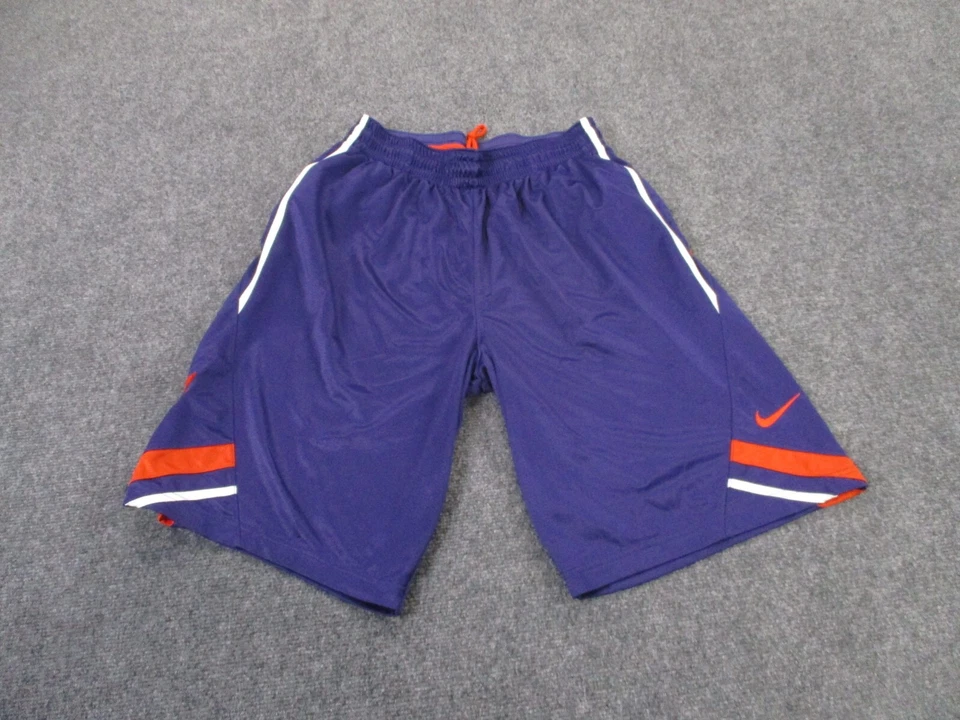 Clemson Tigers Shorts Mens M Purple Nike Athletic Dri Fit Gym Basketball Logo - Image 2 of 4