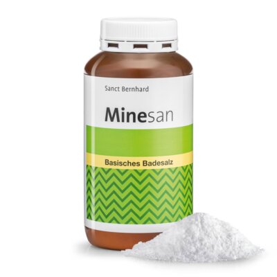 Basisches Badesalz Minesan 500 g | für Vollbad Sitzbad Fußbad Wickel 21 /kg