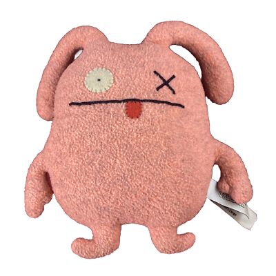 UglyDoll 2005 Pretty Ugly LLC Pink Plush OX Stuffed Animal 7''