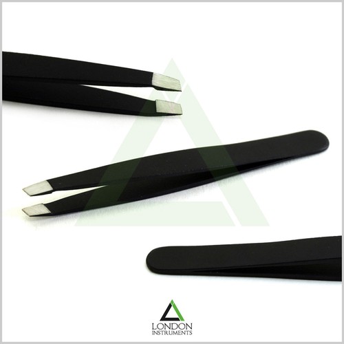 Pinzas para depilación de cejas pinzas pestañas pelos pinzas punta inclinada nuevas - Imagen 2 de 16