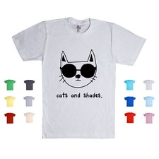 Cats And Shades cool feline sunglasses kitty stylish funny Unisex T Shirt