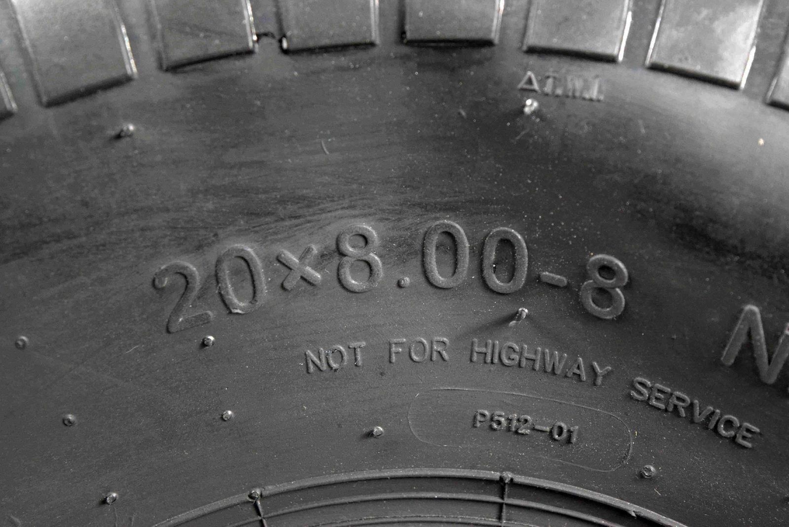 MO2088 Pneumatici 2 Pneumatici MASSFX 20x8-8 Per Tosaerba E Giardino - 4 Strati, Resistenti Cerchi Mak 18 - Foto 4