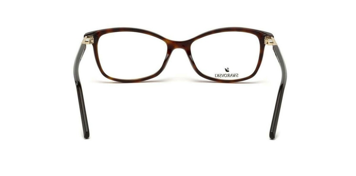 Swarovski SW5239 052 Tortoise Plastic Cat Eyeglasses Frame 53-15