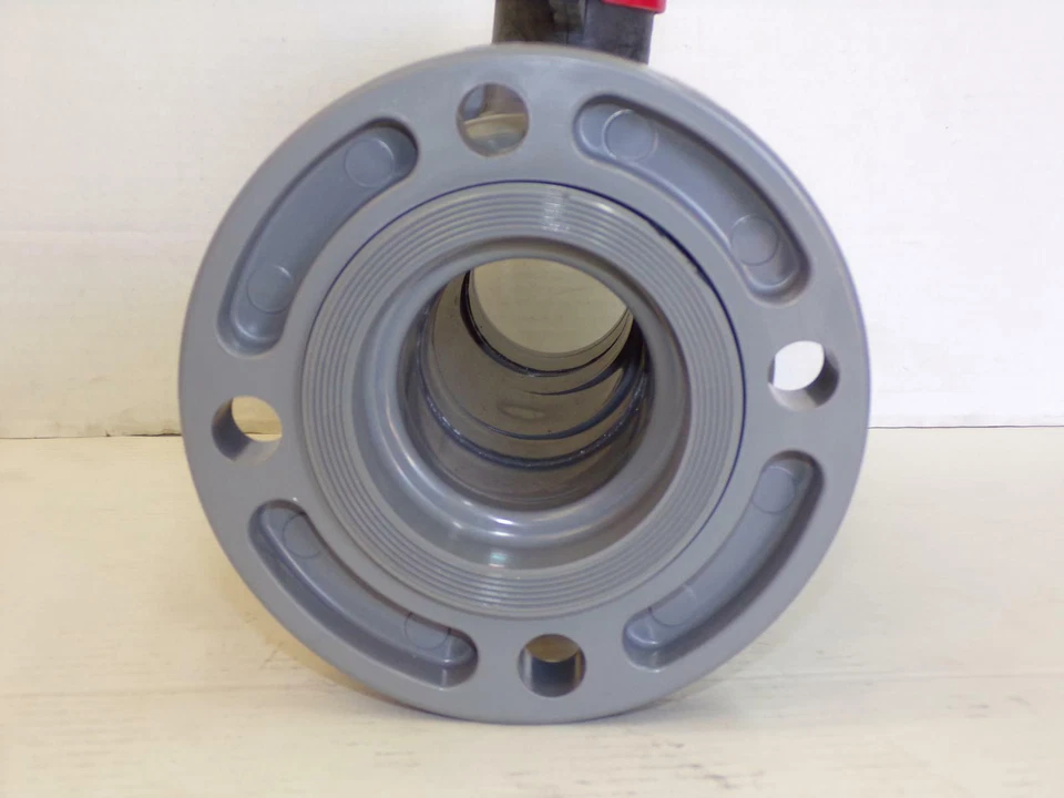 Válvula de bola con brida industrial Spears 1823-030C CPVC TU 2000 Schedule 80 Foto 3 de 4