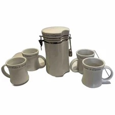 JO!E MSC CAFE COFFEE CANISTER Set. 4 Cups. New Out Of Box. Wow