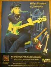 Mr. Big, Billy Sheehan, Yamaha Basso Chitarre, Pubblicità Promozionale Vintage Full Page