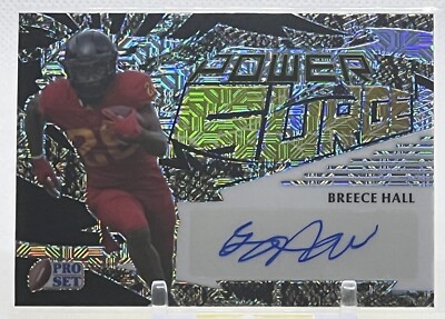  BREECE HALL AUTO ROOKIE 2022 LEAF PRO SET POWER SURGE AUTO ROOKIE LE #5/5 