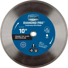 75459 Diamond Continuous Rim Blade, 10"
