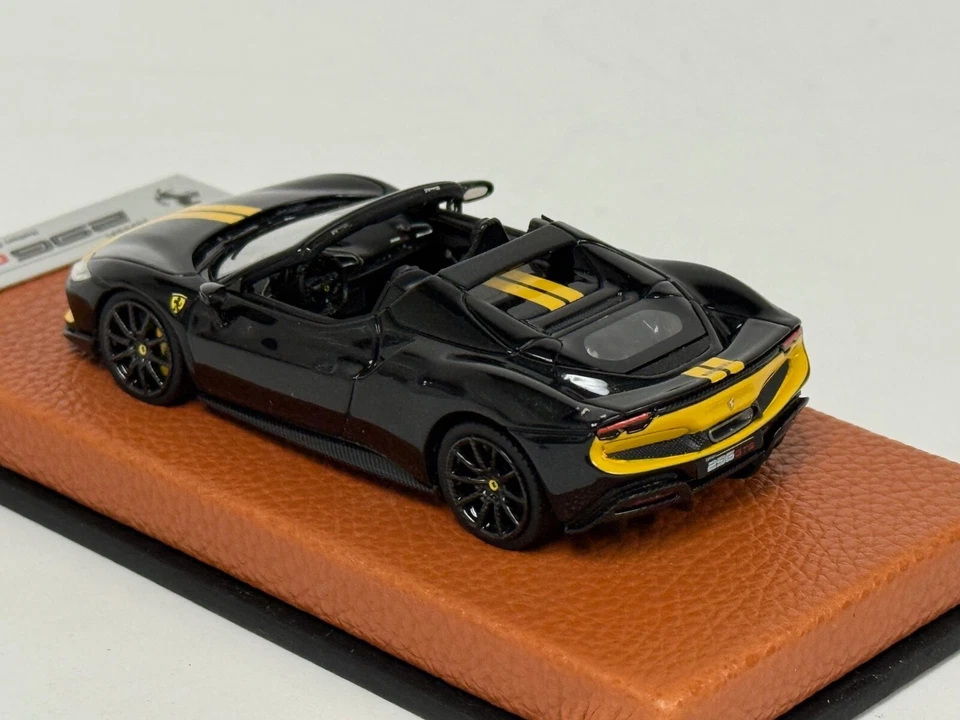 1/43 Looksmart Ferrari 296 GTS in Blue Corsa on Leather base  LS538I - Image 2 of 4