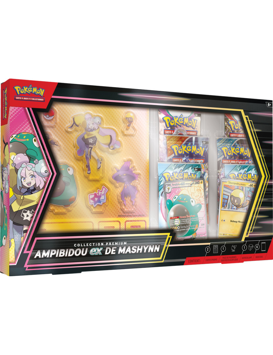 Coffret Premium Ampibidou Ex de Mashynn JCC Pokemon Écarlate et Violet en Français