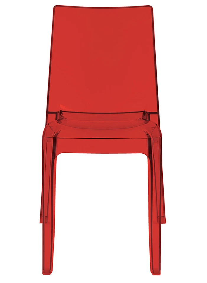 SEDIA  CRISTAL LIGHT  UP ON  GRANDSOLEIL POLICARBONATO TRASPARENTE IMPILABILE - Immagine 4 di 4