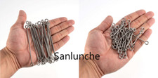30/50Pcs LONG Short Tail Sea Fishing Mould Lo...
