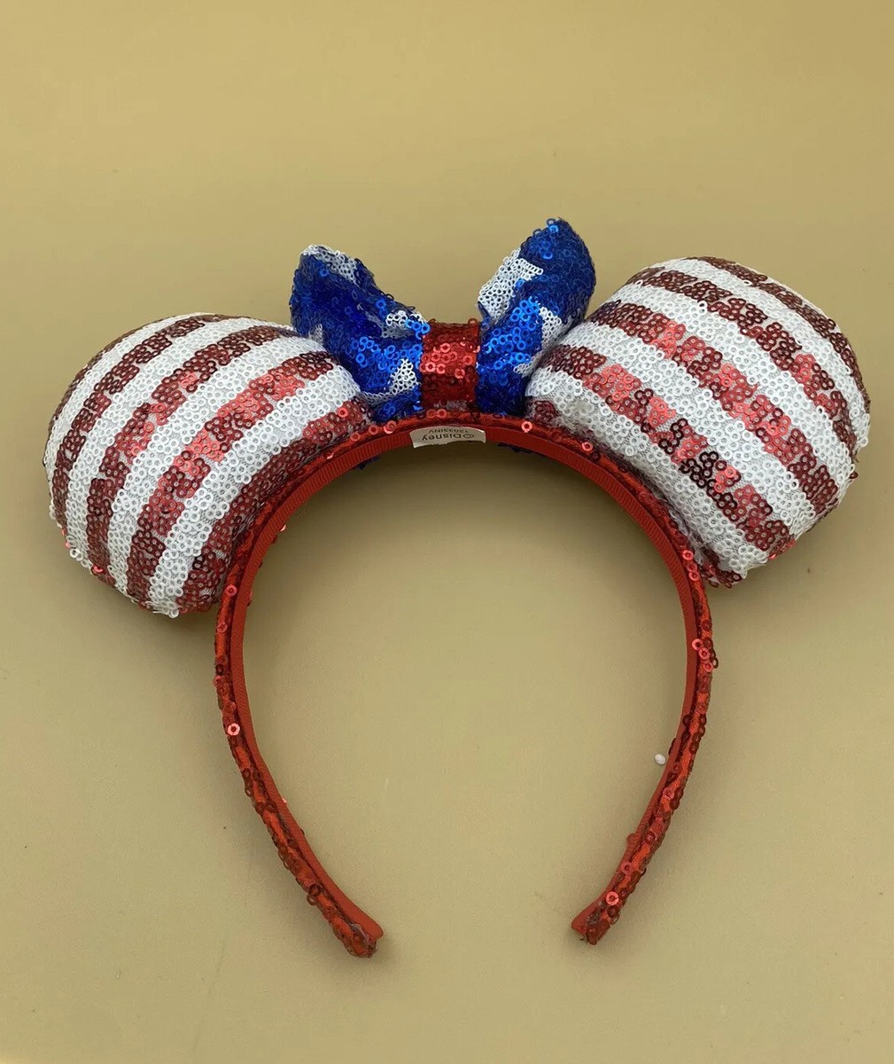 2022 Disney Stars Stripes Americana Minnie Mouse Ears 4th of  display picture 3