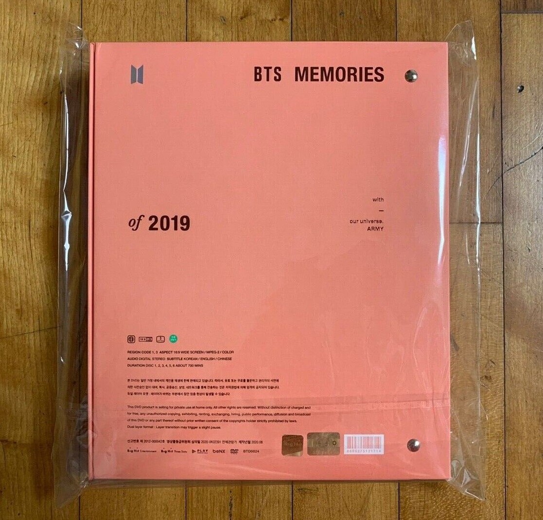 BTS 2019年 Memories BTS 2019 MEMORIES 6DISC+PHOTOBOOK+GIFT NO PHOTOCARD | eBay