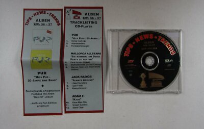Tips News Trends Singles KW 36/37 Ger CD 2001 Pur Mallorca Allstars Jack Radics