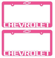 Pink Chevrolet-license Plate Frame-z71-tahoe-camaro-colorado-suburban-trucks