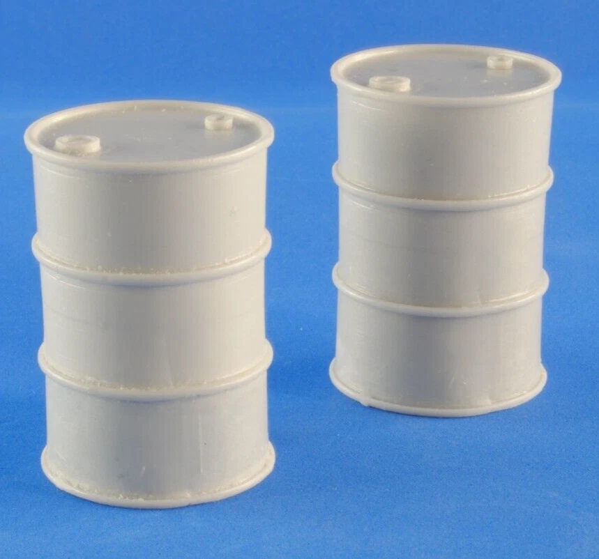 NINIVE 2Y Set x2 fusto benzina bidone carburante modello diorama auto scala 1:24 - Immagine 3 di 4